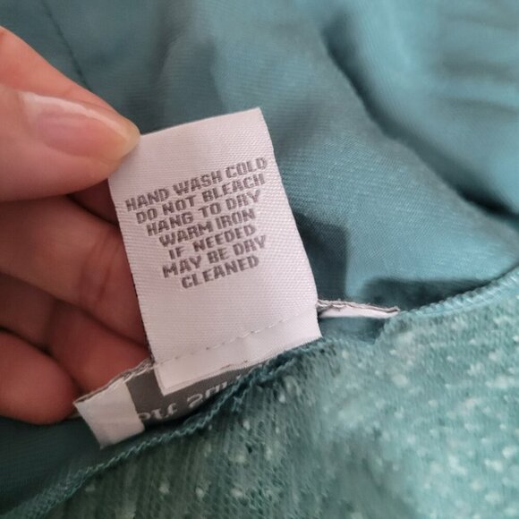 Soft Surroundings Green Wool Blend Open Cardigan Sweater - Size Medium - Picture 7 of 8